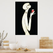 ヴィンテージアールデコ~Campari 1977のヴィレモト ポスター (キッチン)