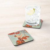 ヴィンテージアールデコ、Flighty Bird by George Barbier コースター (右側)