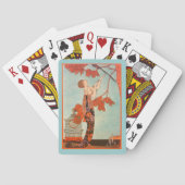 ヴィンテージアールデコ、Flighty Bird by George Barbier トランプ (裏面)