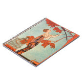 ヴィンテージアールデコ、Flighty Bird by George Barbier ノートブック (左側)