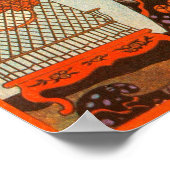 ヴィンテージアールデコ、Flighty Bird by George Barbier ポスター (角)