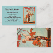 ヴィンテージアールデコ、Flighty Bird by George Barbier 名刺 (正面/裏面)