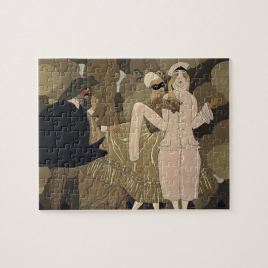 ヴィンテージアールデコ、George Barbierによる驚き ジグソーパズル (横)