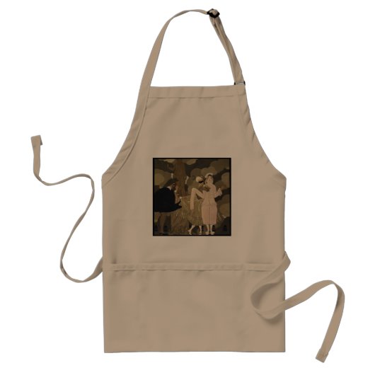 ヴィンテージアールデコ、George Barbierによる驚き スタンダードエプロン (正面)
