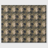 ヴィンテージアールデコ、George Barbierによる驚き ラッピングペーパー (フラット)