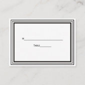 ヴィンテージアールデコBlk Whtフレーム#1護衛カード#2 プレイスカード (裏面)