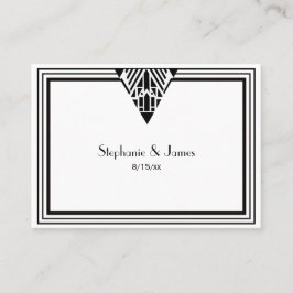 ヴィンテージアールデコBlk Whtフレーム#1護衛カード#2 プレイスカード