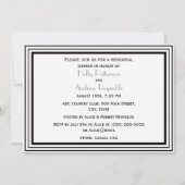 ヴィンテージアールデコBlk Whtフレーム#2 HリハーサルDin 招待状 (裏面)