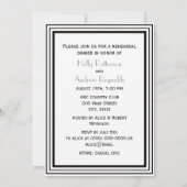 ヴィンテージアールデコBlk Whtフレーム#2 VリハーサルDin 招待状 (裏面)