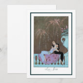 ヴィンテージアールデコFireworks Le Feu、George Barbier (正面/裏面)