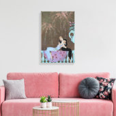 ヴィンテージアールデコFireworks Le Feu、George Barbier キャンバスプリント (インサイチュ (リビング))