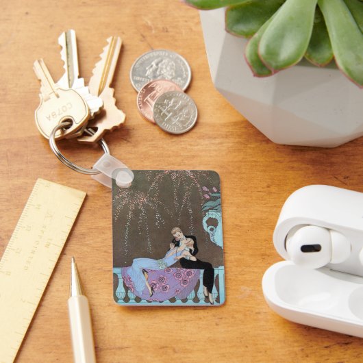 ヴィンテージアールデコFireworks Le Feu、George Barbier キーホルダー (デスク)