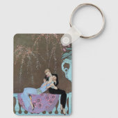 ヴィンテージアールデコFireworks Le Feu、George Barbier キーホルダー (裏面)