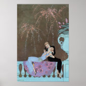 ヴィンテージアールデコFireworks Le Feu、George Barbier ポスター (正面)