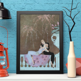 ヴィンテージアールデコFireworks Le Feu、George Barbier ポスター