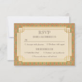 ヴィンテージアールデコrsvp 招待状 (正面)