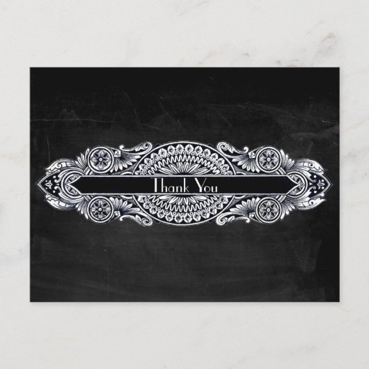 ヴィンテージアールヌーボーありがとう ポストカード (正面)