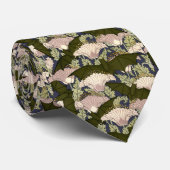 ヴィンテージアールヌーボーこうもりケシ柄 ネクタイ (ロール)