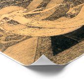 ヴィンテージアールヌーボーの墓どこにあなたの勝利 ポスター (角)