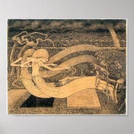 ヴィンテージアールヌーボーの墓どこにあなたの勝利 ポスター