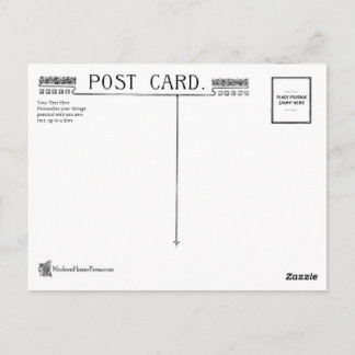 ヴィンテージアールヌーボーはがきバック ポストカード