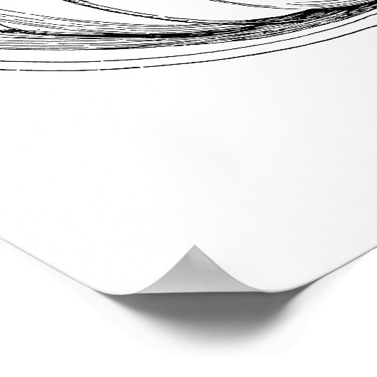 ヴィンテージアールヌーボーアイリスアイリス – アイリステンプレート ポスター (角)