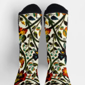 ヴィンテージアールヌーボーアザミ模様 ソックス (上部)