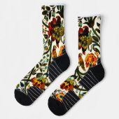 ヴィンテージアールヌーボーアザミ模様 ソックス (左)