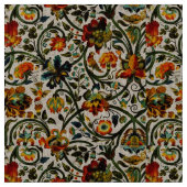 ヴィンテージアールヌーボーアザミ模様 ファブリック (クローズアップ)