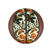 ヴィンテージアールヌーボーアザミ模様 ミニバスケットボール (縦)