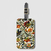 ヴィンテージアールヌーボーアザミ模様 ラゲッジタグ (正面縦)