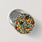 ヴィンテージアールヌーボーアザミ模様 缶バッジ (正面&裏面)