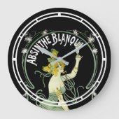 ヴィンテージアールヌーボーアッシンザブランキーバイノーファー ラージ壁時計 (正面)