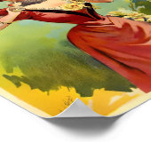 ヴィンテージアールヌーボーアブシンザロシネット ポスター (角)