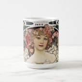 ヴィンテージアールヌーボーアルフォンスミュシャアー絵画ト コーヒーマグカップ (中央)