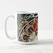 ヴィンテージアールヌーボーアルフォンスミュシャアー絵画ト コーヒーマグカップ (左)