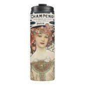 ヴィンテージアールヌーボーアルフォンスミュシャアー絵画ト タンブラー (正面)