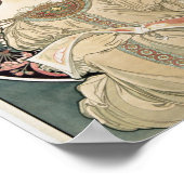 ヴィンテージアールヌーボーアルフォンスミュシャアー絵画ト ポスター (角)