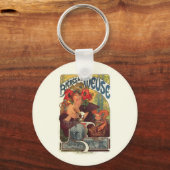 ヴィンテージアールヌーボーアルフォンスミュシャ キーホルダー (正面)