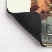 ヴィンテージアールヌーボーアルフォンスミュシャ マウスパッド (コーナー)