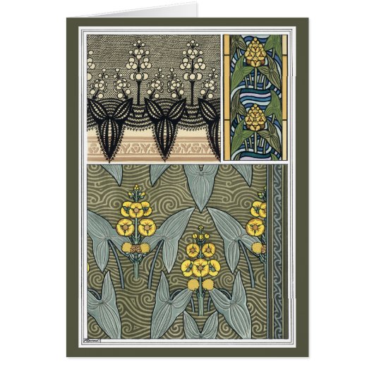 ヴィンテージアールヌーボーアロードガーデンフラワー (正面)