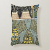 ヴィンテージアールヌーボーアロードガーデンフラワー アクセントクッション (正面(垂直))