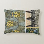 ヴィンテージアールヌーボーアロードガーデンフラワー アクセントクッション (裏面)