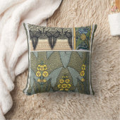 ヴィンテージアールヌーボーアロードガーデンフラワー クッション (ブランケット)