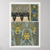 ヴィンテージアールヌーボーアロードガーデンフラワー ポスター (正面)