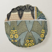 ヴィンテージアールヌーボーアロードガーデンフラワー ラウンドクッション (裏面)