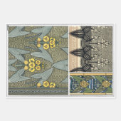 ヴィンテージアールヌーボーアロードガーデンフラワー ラッピングペーパーシート (正面)