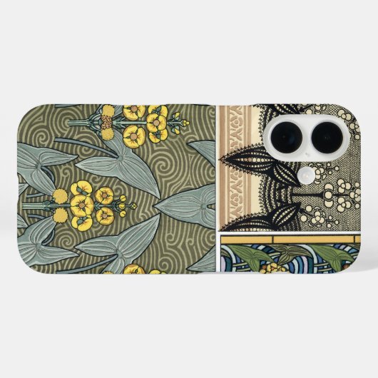 ヴィンテージアールヌーボーアロードガーデンフラワー Case-Mate iPhoneケース (裏面 (横))