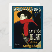 ヴィンテージアールヌーボーアンバサデュール、トゥールーズ・ロートレック (正面/裏面)