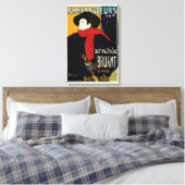 ヴィンテージアールヌーボーアンバサデュール、トゥールーズ・ロートレック キャンバスプリント (インサイチュ (寝室))